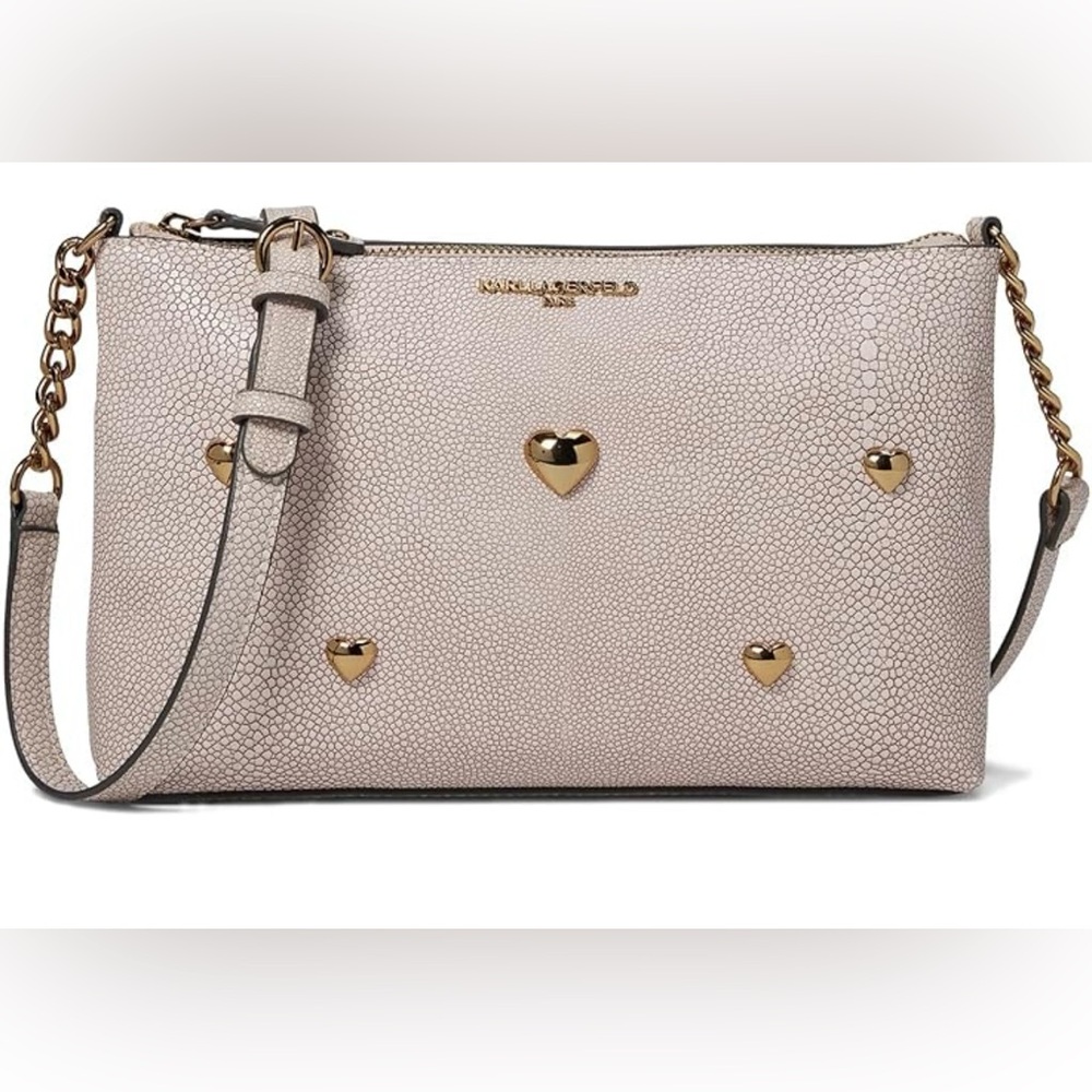 NWT Karl Lagerfeld Paris Adele Crossbody – Dusty Pink